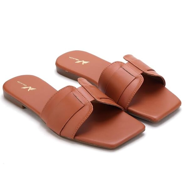 Women's Fashion Sandal, Faux Leather, Comfortable and Stylish Wedges - Image 3