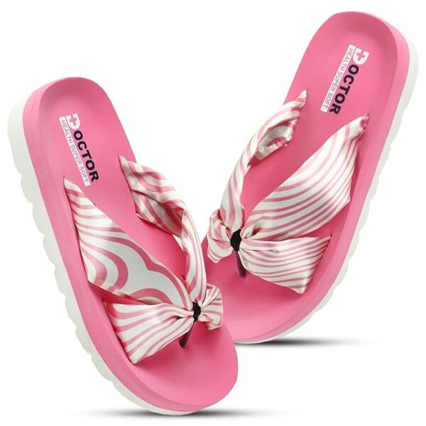 DOCTOR HEALTH SUPER SOFT Women's Classic Ultra Soft Flip Flops with Cushion Footbed for Adult | Comfortable & Light Weight | Stylish & Anti-Skid | Waterproof & Everyday Slip-on for Ladies - Image 6