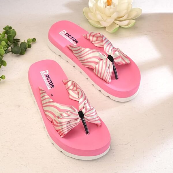DOCTOR HEALTH SUPER SOFT Women's Classic Ultra Soft Flip Flops with Cushion Footbed for Adult | Comfortable & Light Weight | Stylish & Anti-Skid | Waterproof & Everyday Slip-on for Ladies