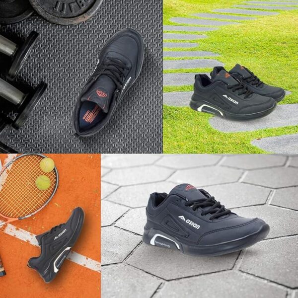 ASIAN Men's Waterproof-05 Sports Running Shoes with Full Waterproof Synthetic Upper & Lightweight Eva Sole Casual Sneaker Shoes for Men's & Boy's - Image 4