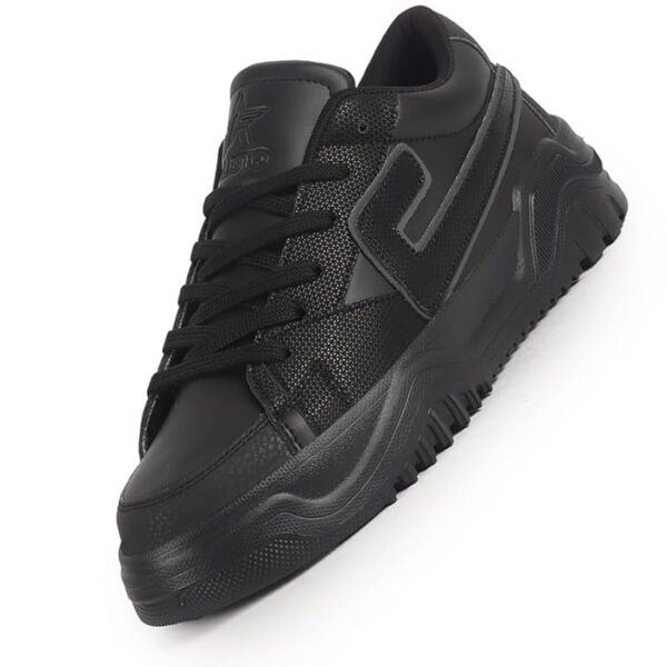 FAUSTO Men's Low Top Chunky Lace-Up Sneaker Shoes|Low Ankle Casual Shoes|All Day Comfortable Sneakers - Image 6