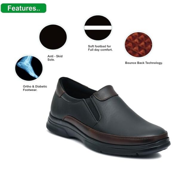 HEALTH FIT Orthopedic & Diabetic Shoes Breathable Soft Sole Ultra-Lightweight Shoes for Men's 1731 - Image 6