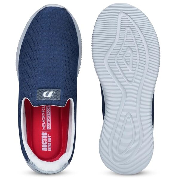DOCTOR EXTRA SOFT Memory Foam Mens Running Shoe | Sports,Gym,Training,Walking,Jogging,Casual | Lightweight & Comfortable | Loafer Sneakers Lace-Up Athletics Moccasins Slipon for Gent's & Boy's D-2002 - Image 2