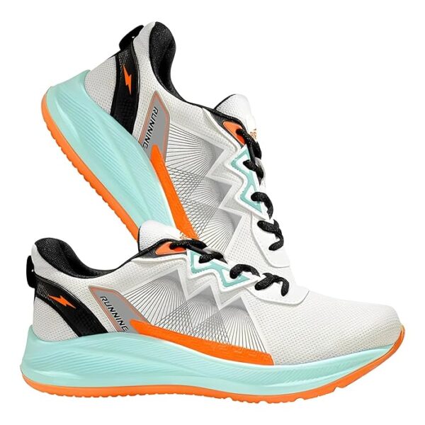 BRUTON EVA Lite Sport Shoes Running Shoes for Men- White - Image 2