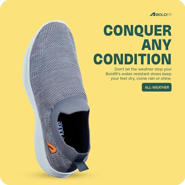 Boldfit Casual Shoes for Man & Woman Walking Shoes for Men Soft Cushion Casual Shoes for Men for Regular Wear Mens Shoes Without Lace Shoes for Men & Women for Walking, Jogging Men Shoes - Image 3