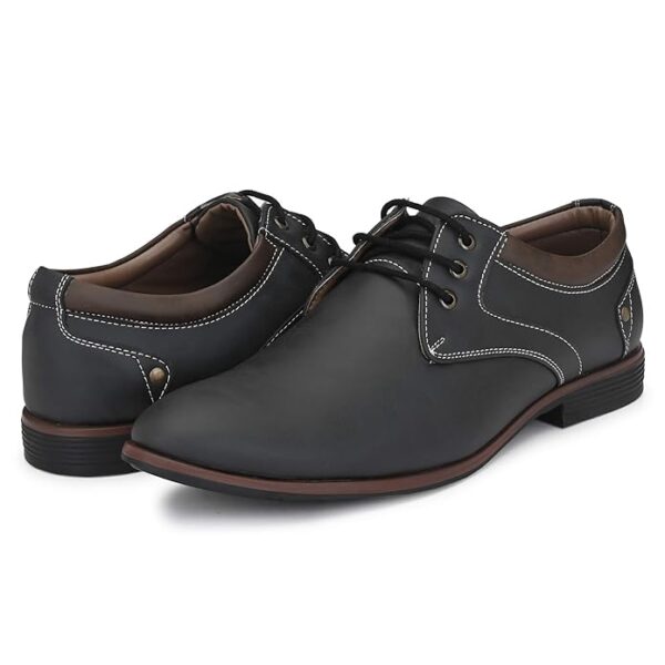 Centrino Men's Formal Classic Derby Lace-Up Formal Shoes for Office, Party,Wedding | Dress Shoes | Extra Cushioning Insole | Lightweight & Comfortable (7956) - Image 5