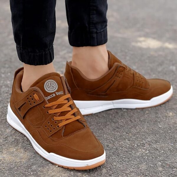 Bacca Bucci Men Suede Lace Up Sneaker Shoes - Image 4